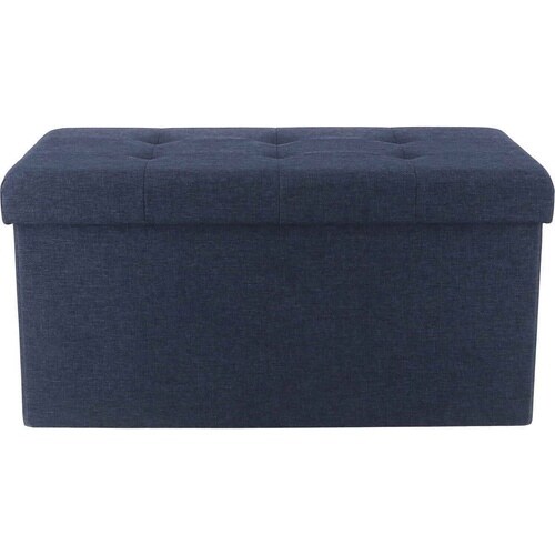 収納スツール ベンチタイプ ネイビー