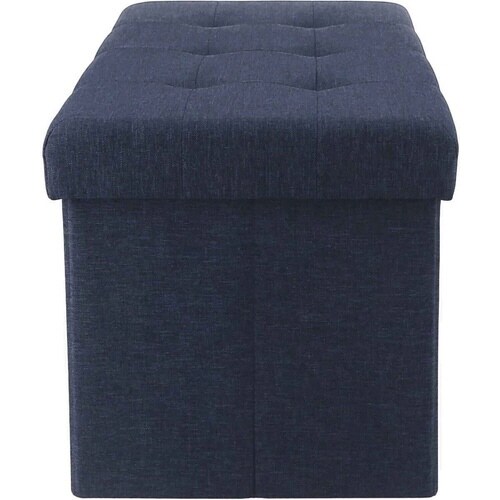 収納スツール ベンチタイプ ネイビー