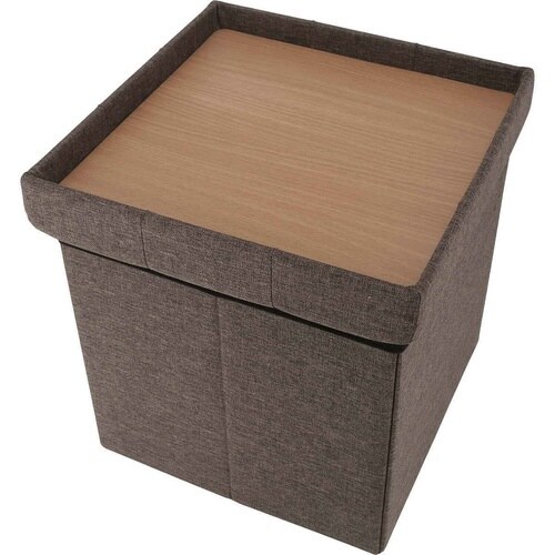 収納スツール 座面正方形タイプ チャコール