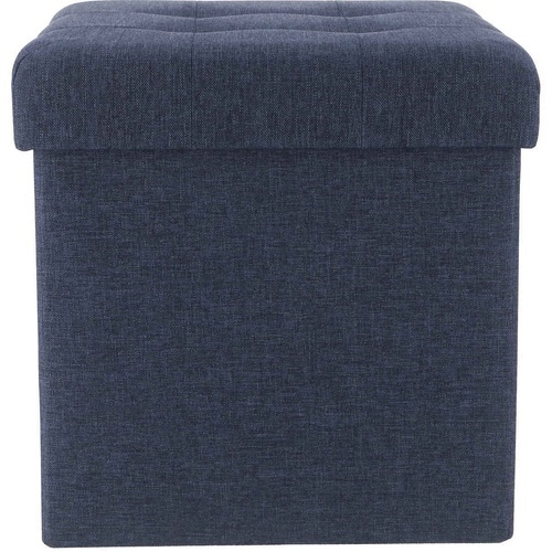 収納スツール 座面正方形タイプ ネイビー