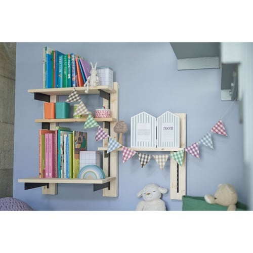 棚受 19cm ラブリコ アイアン ブラック