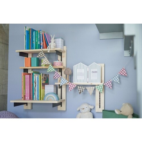 棚受 28cm ラブリコ アイアン ブラック