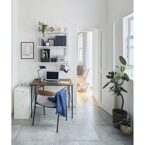 レール 90cm ラブリコ 棚 壁面収納 ホワイト