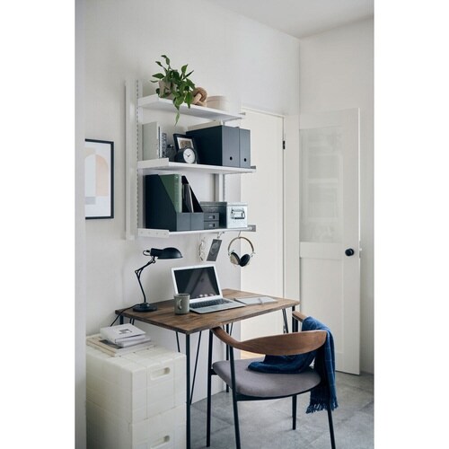 レール 90cm ラブリコ 棚 壁面収納 ホワイト