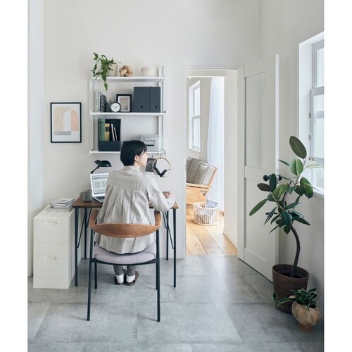 レール 90cm ラブリコ 棚 壁面収納 ホワイト