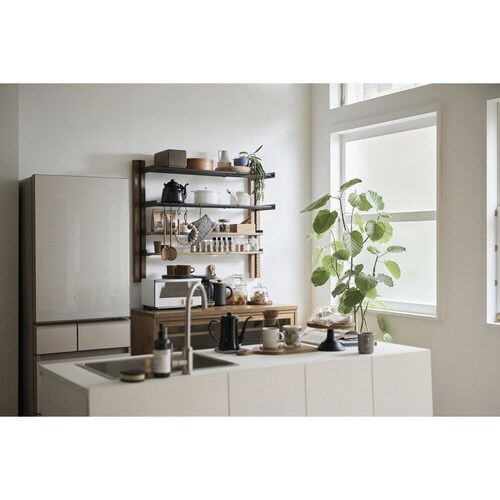 レール 90cm ラブリコ 棚 壁面収納 ブラック