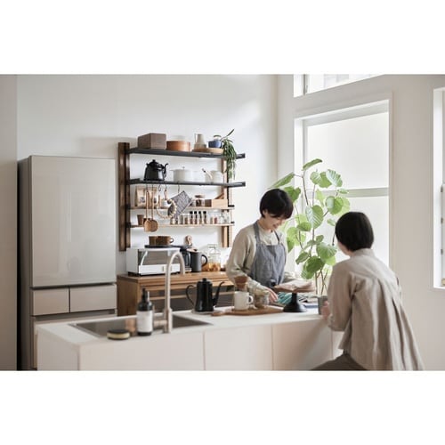 レール 90cm ラブリコ 棚 壁面収納 ブラック