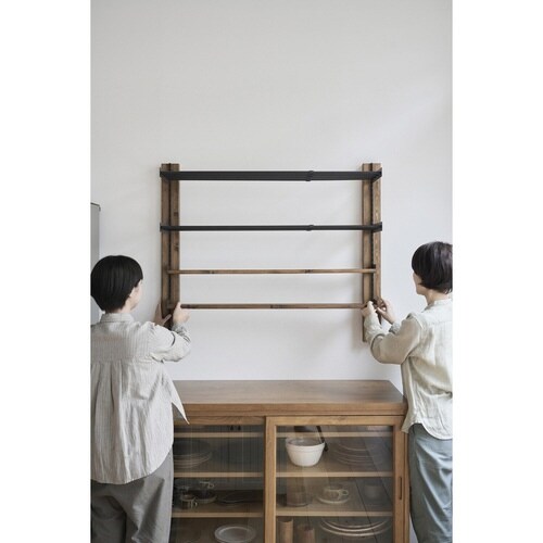 レール 90cm ラブリコ 棚 壁面収納 ブラック