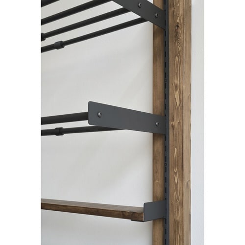 レール 120cm ラブリコ 棚 ブラック