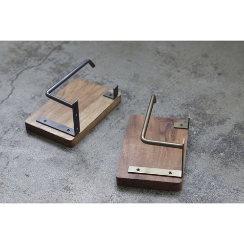 トイレットペーパーホルダー アカシア ブラック