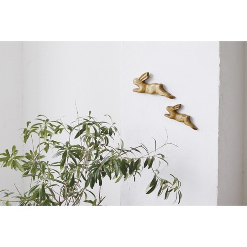 ナインマーケ パイン ラビットオブジェ 2個セット