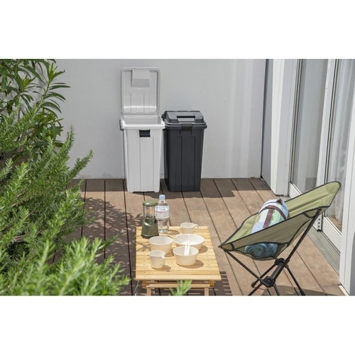 ゴミ箱 45L 屋外兼用 チャコールブラック