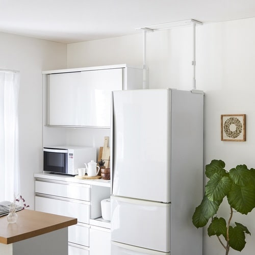 家具転倒防止 冷蔵庫転倒防止 つっぱり棒