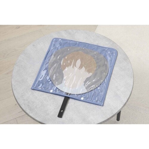 うちわ 収納 推し活 うちわケース 1枚用 ブルー