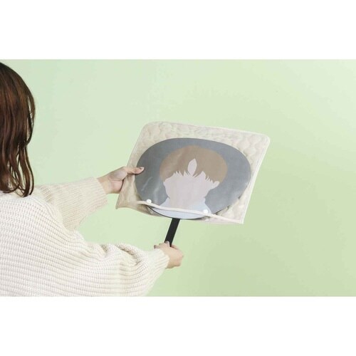 うちわ 収納 推し活 うちわケース アイボリー