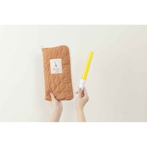 ペンライトケース 推し活 3本用 オレンジ