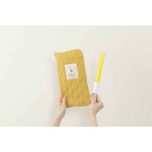 ペンライトケース 推し活 3本用 イエロー