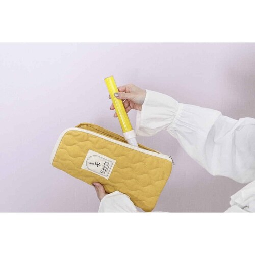 ペンライトケース 推し活 3本用 イエロー