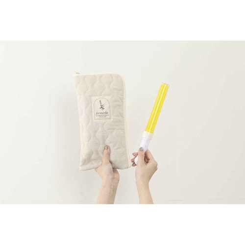 ペンライトケース 推し活 3本用 アイボリー