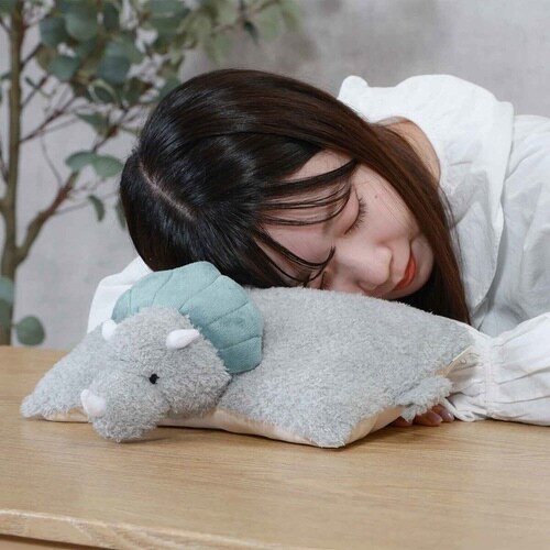 【ひるおびで紹介】ぬいぐるみ 枕 トリケラトプス