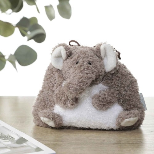 巾着ポーチ アニマルポーチ 巾着型 ゾウ