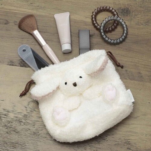 巾着ポーチ アニマルポーチ 巾着型 ウサギ