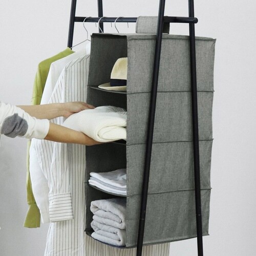 吊り下げ収納 ハンギングラック ワイド 4段