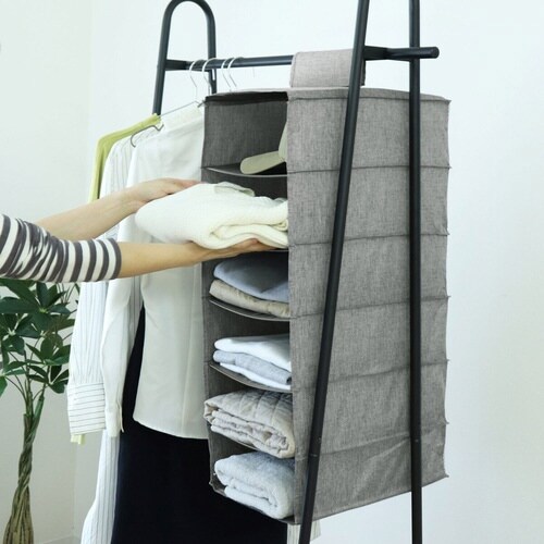 吊り下げ収納 ハンギングラック ワイド 6段