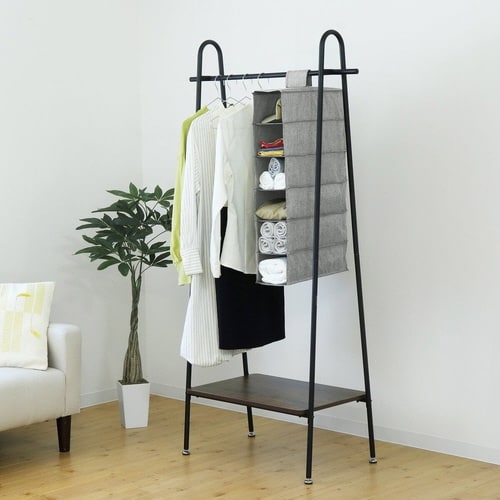 吊り下げ収納 ハンギングラック スリム 6段