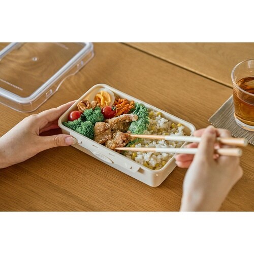 弁当箱 800ml PUSH&PUSH アイボリー