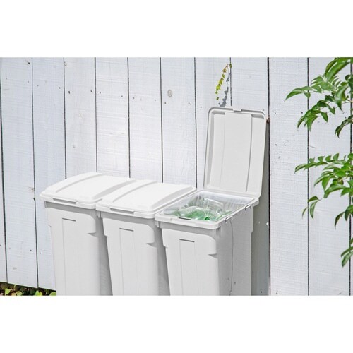 ゴミ箱 33L ホワイトグレー