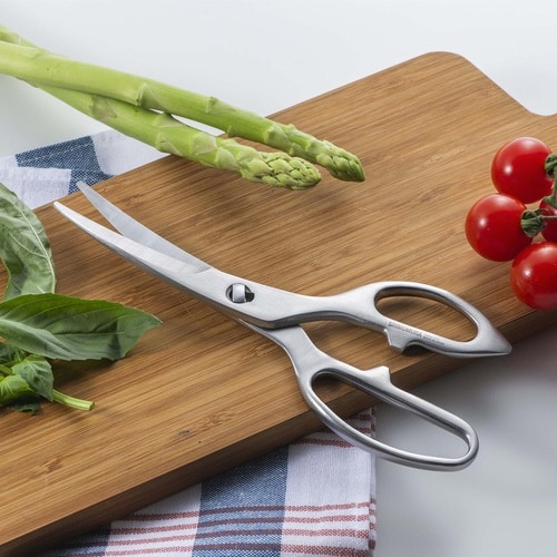 キッチンばさみ オールステンレス カーブ