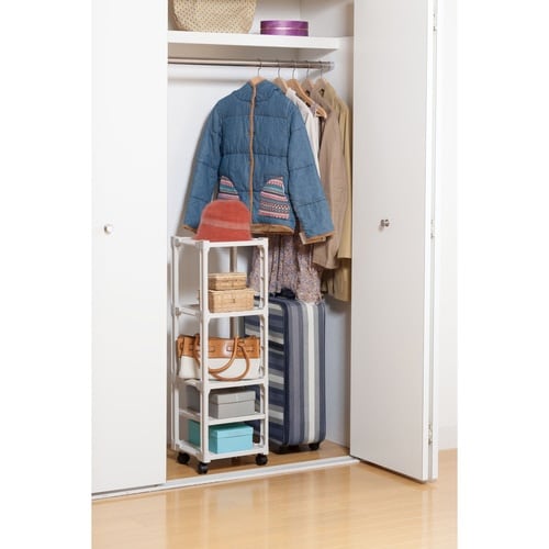 靴箱 カクストレージ 6段 キャスター付き