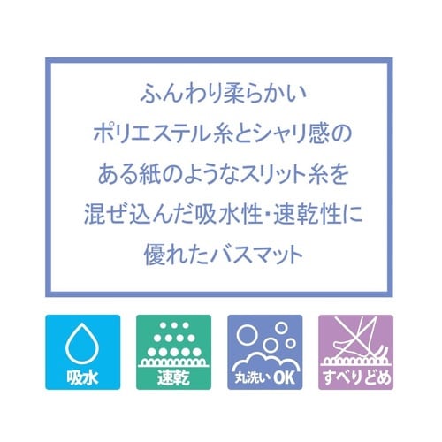 バスマット デュアルバスマット グレー