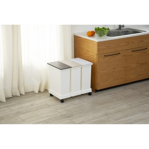 ゴミ箱 台座付オープンペール 3個セット 分別