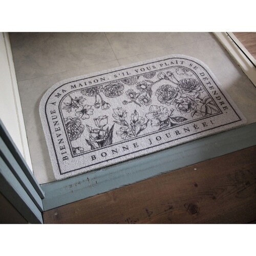 玄関マット 45×75 ボタニカルフレーム