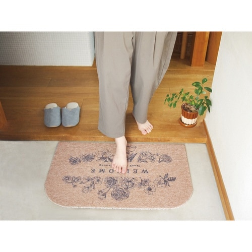 玄関マット 45×75 ボタニカルライン