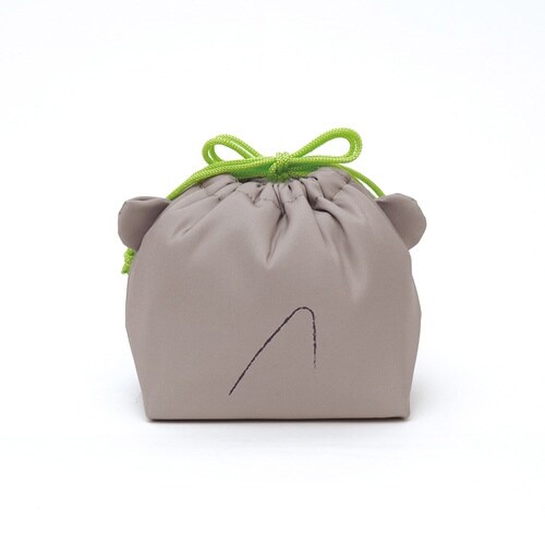 弁当袋 ぎゅっとランチきんちゃく 保冷 カワウソ