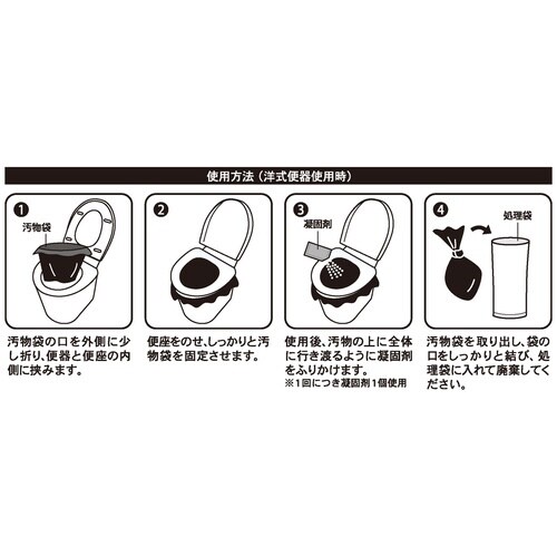 簡易トイレ 緊急簡易トイレ 10回分 防災