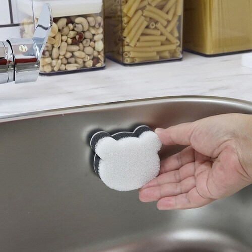 シンク洗い クマ シンクに貼り付く お掃除