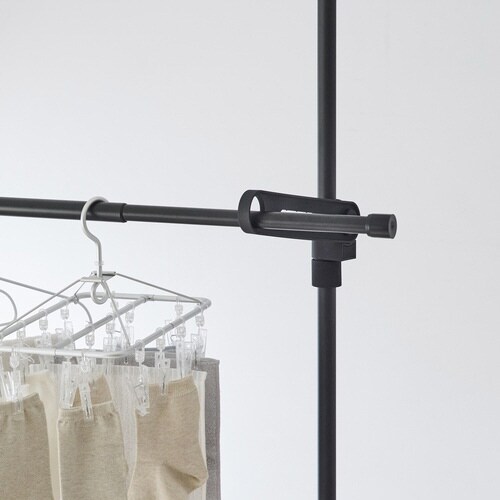 室内物干し 物干し竿 95から170cm ブラック