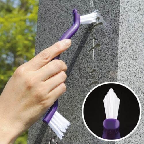 お墓洗い 墓石用 溝洗い ブラシ