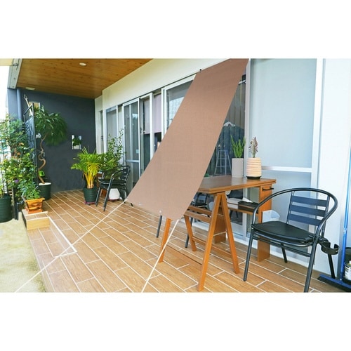 日除け 防虫 オーニング ブラウン