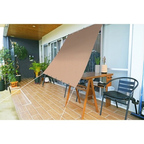 日除け 防虫 オーニング ブラウン