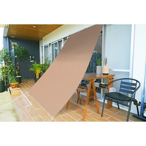 日除け 防虫 オーニング ブラウン