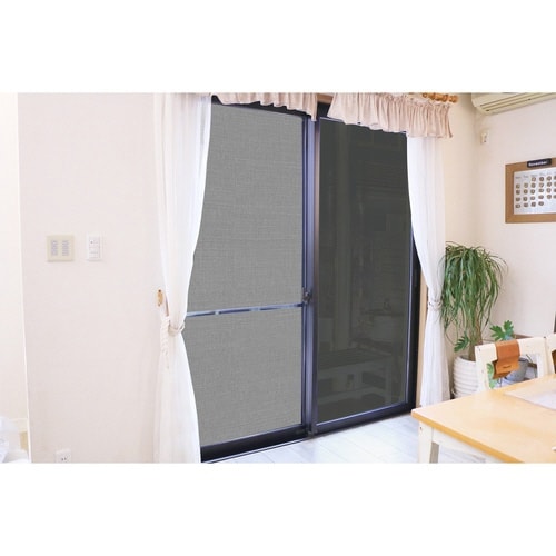 網戸シート 網戸サッシに外側から取り付ける