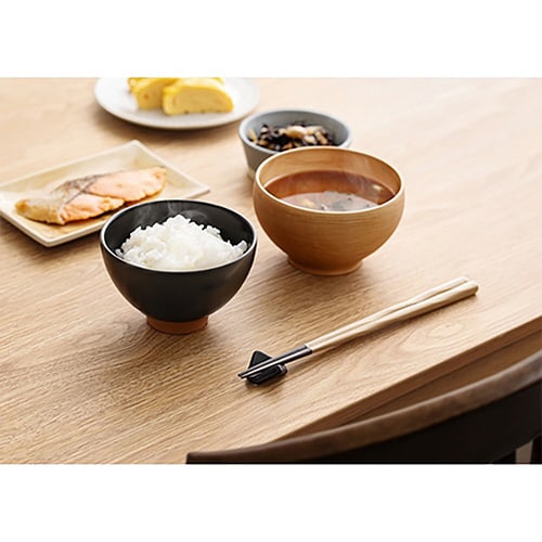 箸置き ハレとケ 美濃焼 菱 黒