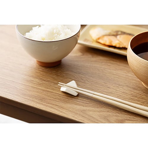 箸置き ハレとケ 美濃焼 菱 白