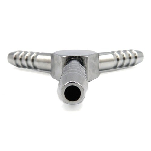 黄銅メッキ製3方接手