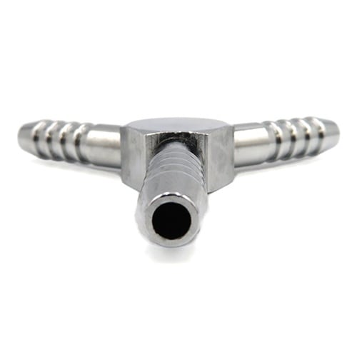 黄銅メッキ製3方接手